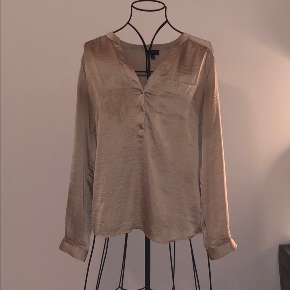 Limited Long Sleeve Blouse (Champagne)